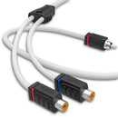 DS18 Marine Grade Tinned Copper OFC RCA Wires 2 Female to 1 Male Splitter-1