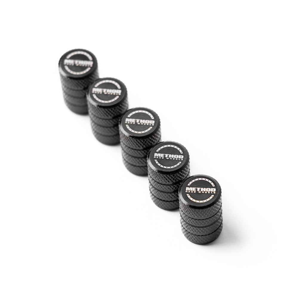 Method Valve Stem Cap 5 pack - Black