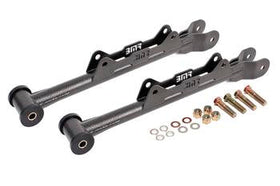 BMR 10-15 5th Gen Camaro Chrome Moly Non-Adj. Rear Lower Control Arms (Delrin) - Black Hammertone