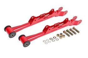 BMR 10-15 5th Gen Camaro Chrome Moly Non-Adj. Rear Lower Control Arms (Delrin) - Red