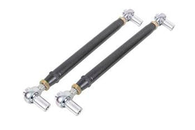 BMR 79-98 Fox Mustang Chrome Moly Lower Control Arms w/ Double Adj. Rod Ends - Black Hammertone