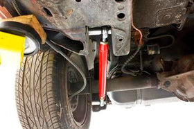 BMR 79-98 Fox Mustang Chrome Moly Lower Control Arms w/ Double Adj. Rod Ends - Red - 0