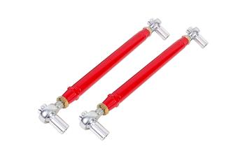BMR 79-98 Fox Mustang Chrome Moly Lower Control Arms w/ Double Adj. Rod Ends - Red