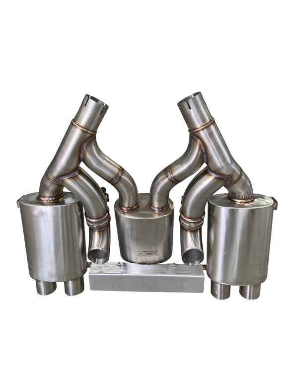 MAAD MAXX - F8X BMW M3 & M4 REAR EXHAUST SECTION - 3 CAN VALVED