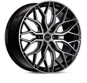 VOSSEN HF63 24 X 10 +25 6 X 139.7 DEEP CB106.1 BRUSHED GLOSS BLACK