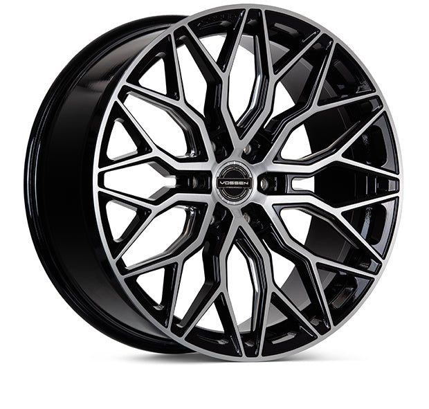 VOSSEN HF63 24 X 10 +25 6 X 135 DEEP CB87.1 BRUSHED GLOSS BLACK