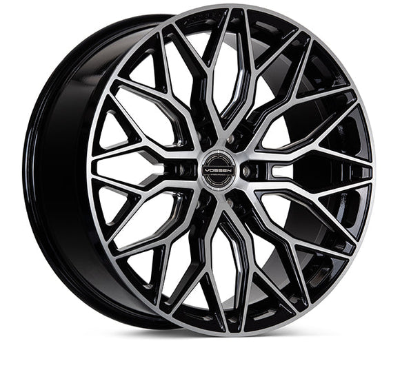 VOSSEN HF63 22 X 9.5 +20 6-135 DEEP CB87.1 BRUSHED GLOSS BLACK