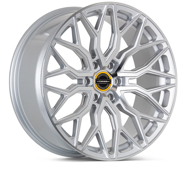 VOSSEN HF63 24 X 10 +25 6 X 135 DEEP CB87.1 SILVER POLISHED
