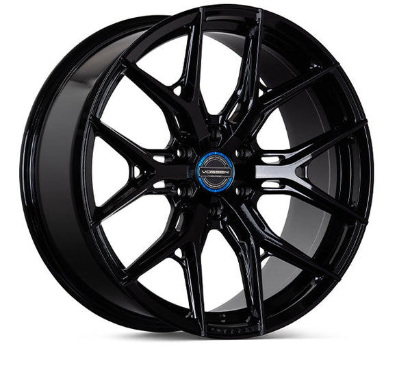 VOSSEN HF64 22 X 9.5 +20 6-135 DEEP CB87.1 GLOSS BLACK