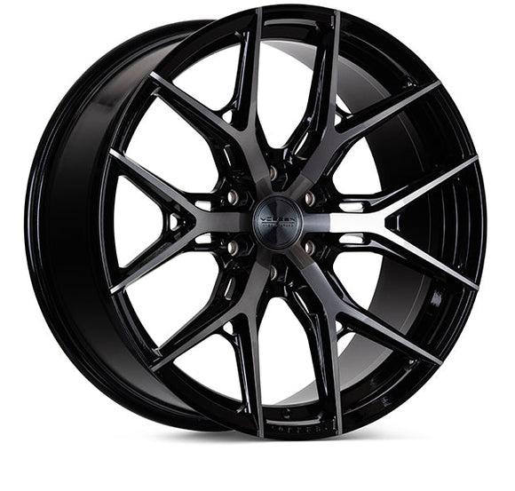 VOSSEN HF64 22 X 9.5 +20 6-135 DEEP CB87.1 TINTED GLOSS BLACK