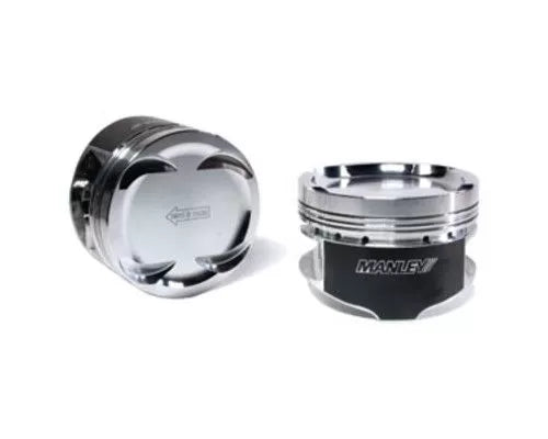 Manley 93-98 Toyota Supra Turbo (2JZGTE) 86mm STD Bore 9:1 Dish Piston Set with Ring