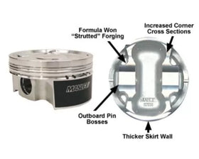 Manley 04+ Subaru WRX/STi (EJ257) STD Stroke 99.5mm Bore 8.5 CR Size B Piston (Single)