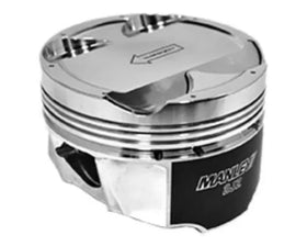 Manley Toyota 2JZGTE 86.5mm Bore +.5mm Oversize -8cc Dish 9:1 CR Turbo Tuff Piston Set w/ Rings