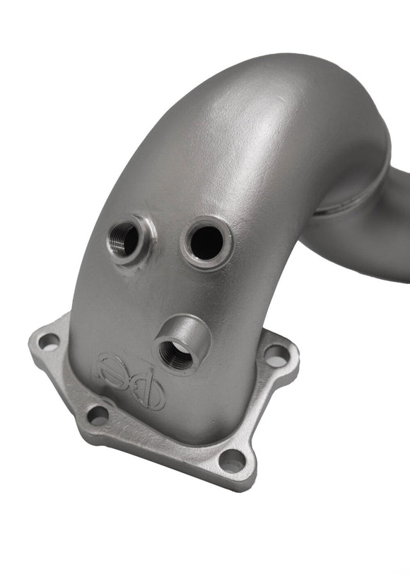 CP-e MazdaSPEED3 Gen. 1 & Gen. 2 '07-. QKspl Cast Bellmouth Downpipe. 3.00 Stainless Catless