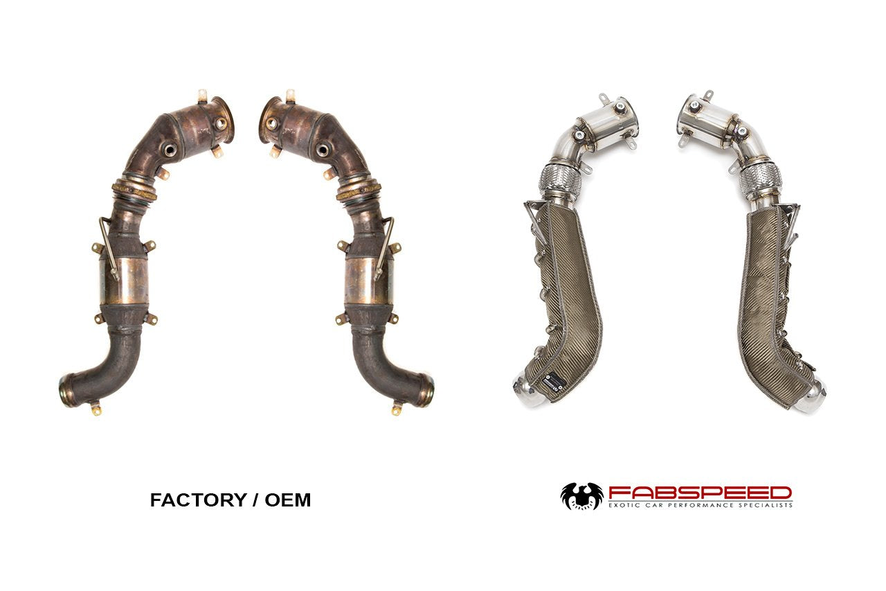 Fabspeed McLaren 650S Cat Bypass Pipes