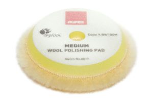 RUPES* MEDIUM WOOL PAD / 90MM-3 5 / 50 PADS (BULK PACK - NO RETAIL PACKAGING)
