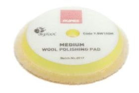 RUPES* MEDIUM WOOL PAD / 145MM-5 75 / 50 PADS (BULK PACK - NO RETAIL PACKAGING)