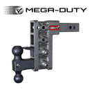 MEGA-DUTY 2" Shank 5" Drop 1.5K TW 10K Hitch & GH-031 Dual-Ball-1