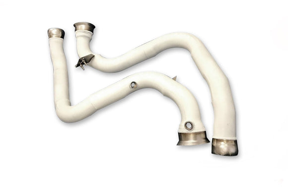 Mercedes C63 4.0 Turbo W205 - Cat delete pipes Ceramic Coated (2015 on)