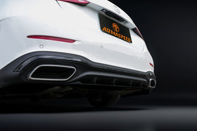W206 C300 Rear Diffuser - ABS (3pcs) Gloss - 0