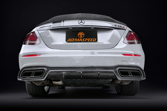 W213 E63 Carbon Fiber Rear Diffuser