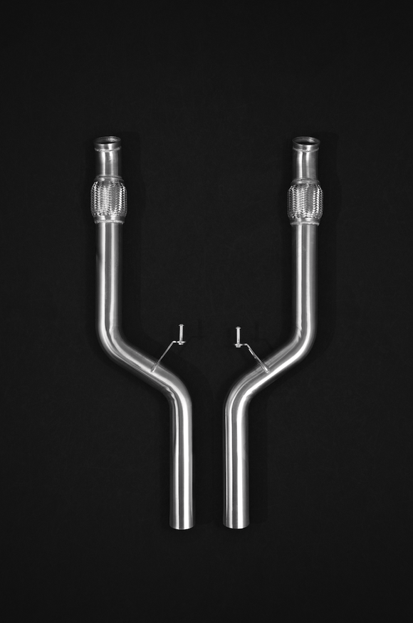 Mercedes S63 AMG (W222) 4.0 V8 BiTurbo - Valved Exhaust System & Mid-Pipes (Incl. CES-3 Remote)