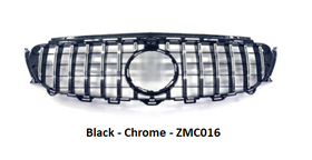 Zunsport Mercedes E Class W213 AMG GT-R Panamericana Style Front Grille - Black / Chrome ZMC016