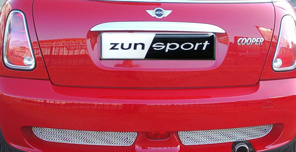 Zunsport Mini Cooper R50 JCW & R53 JCW - Rear Grille Set - Silver Finish