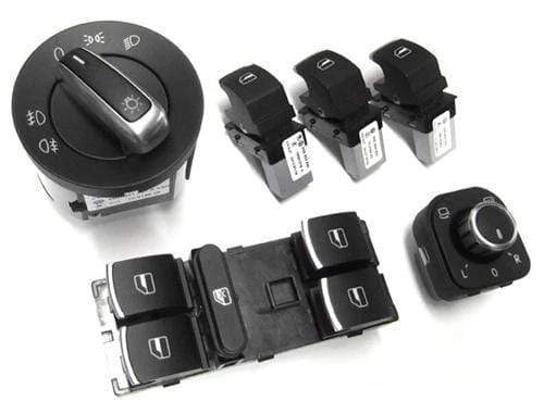 Interior Switch Kit W/Chrome Trim (6-Pcs) | Mk5 | B6 4-Door