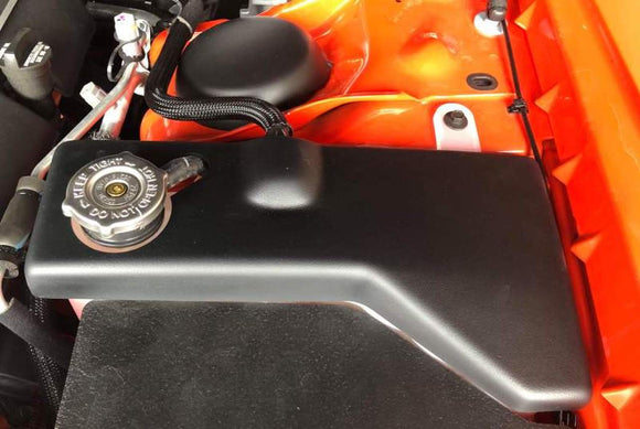 JLT 11-19 Dodge Charger/Challenger Black Textured Coolant Tank Cover