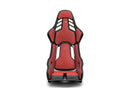 Recaro Podium CFK (CF/Kevlar) FIA/ABE Large/Left Hand Seat - Alcantara Red/Leather Blk-5