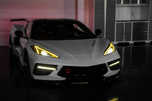 Motorsport+ C8 Corvette Race Style DRL LED Module Set - Yellow / Red / Blue