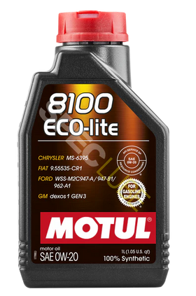 Motul 8100 Eco-Lite Motor Oil 0W20 Full Synthetic 1 l