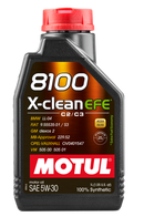 Motul 8100 X-CLEAN EFE Synthetic 5W-30 Motor Oil, 1 Liter-1