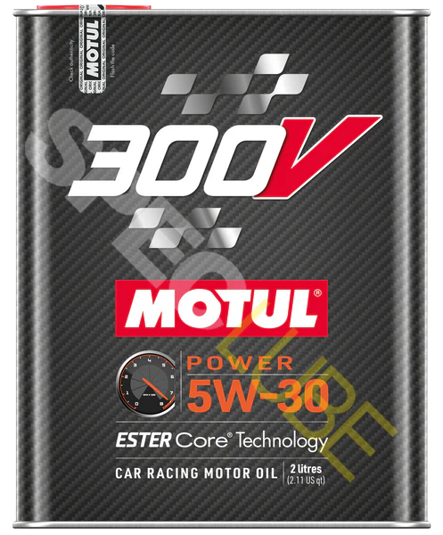 300V Power 5W-30 Racing Engine Oil (2 Liter) - Motul 110814