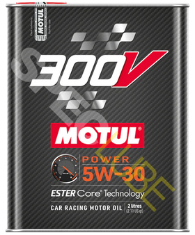 300V Power 5W-30 Racing Engine Oil (2 Liter) - Motul 110814