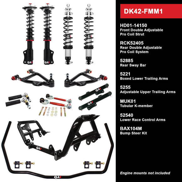 DK42-FMM1 DK42-FMM1 Level 2 Full Vehicle Drag Kit, 79-86 Mustang, W/ Shocks