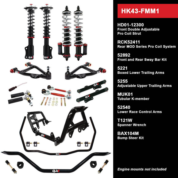 HK43-FMM1 Level 3 Full Vehicle Handling Kit, 79-86 Mustang, W/ Shocks