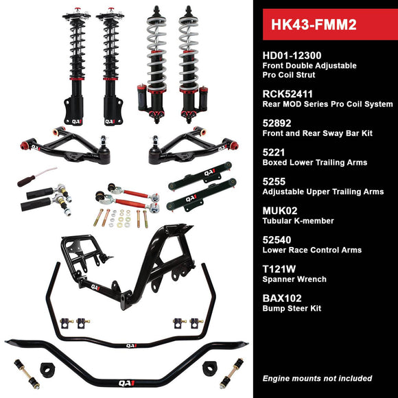 HK43-FMM2 Level 3 Full Vehicle Handling Kit, 87-89 Mustang, W/ Shocks
