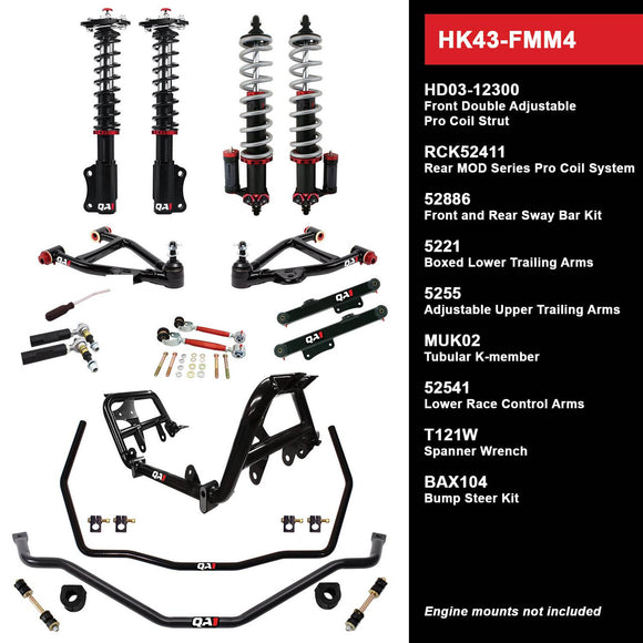 HK43-FMM4 Level 3 Full Vehicle Handling Kit, 94-04 Mustang, W/ Shocks