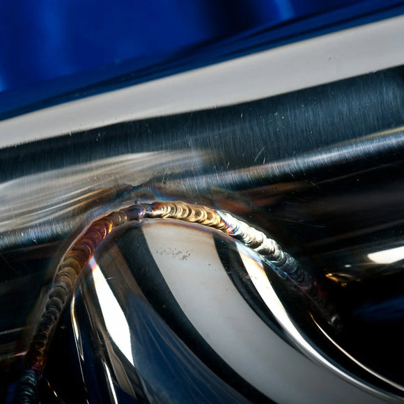 Motordyne Exhaust With 4.5" Blue Rolled Tips Infiniti Q50 14-18