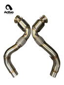 Active Autowerke S63 N63 GESI Catted Downpipes | V8 BMW X5 M and X6 M X5 X6 550i 650i-7
