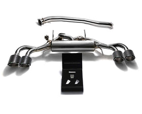 Armytrix Stainless Steel Valvetronic Catback Exhaust 90mm System with Quad Exhaust Tips | 2009-2021 Nissan GT-R R35