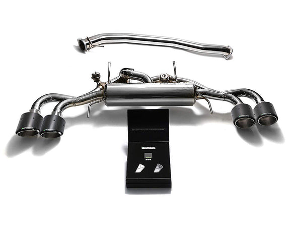 Armytrix Stainless Steel Valvetronic Catback Exhaust 90mm System with Quad Exhaust Tips | 2009-2021 Nissan GT-R R35