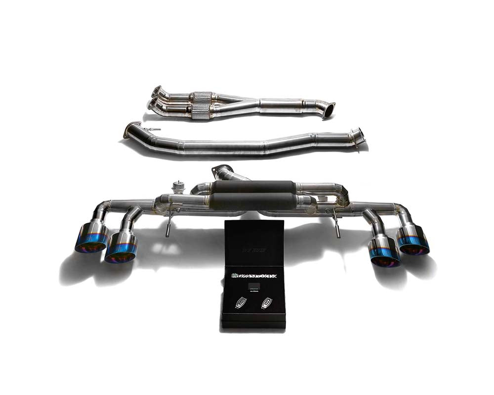 ARMYTRIX Titanium Valvetronic 90mm Race Exhaust System w/Race Y-Pipe & Nissan GT-R R35 2007-2021