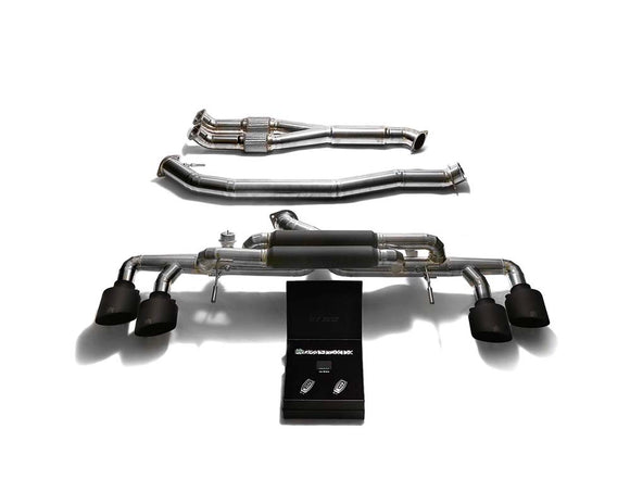 ARMYTRIX Titanium Valvetronic 90mm Race Exhaust System w/Race Y-Pipe & Nissan GT-R R35 2007-2021