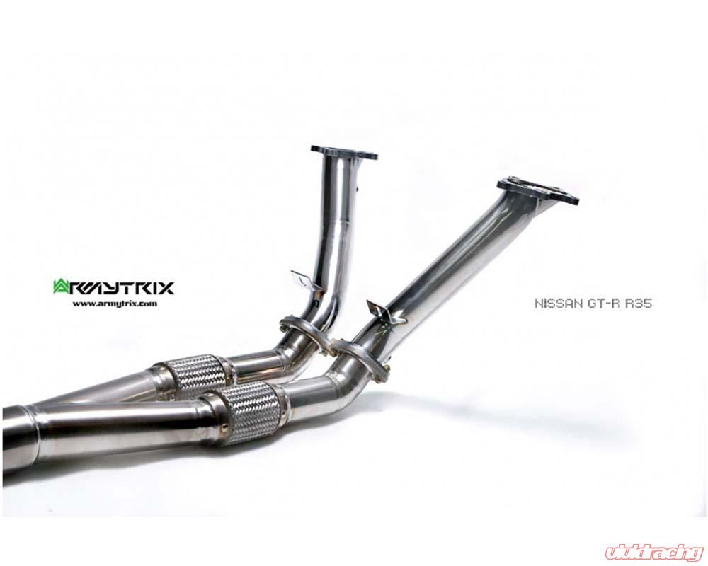 ARMYTRIX Titanium Valvetronic 90mm Race Exhaust System w/Race Y-Pipe & Nissan GT-R R35 2007-2021