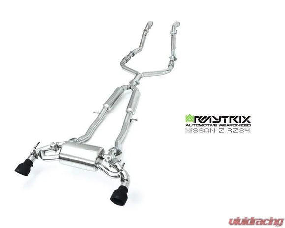 ARMYTRIX Stainless Steel Valvetronic Exhaust System Nissan Z 3.0L Twin-Turbo 2022+ - Matte Black