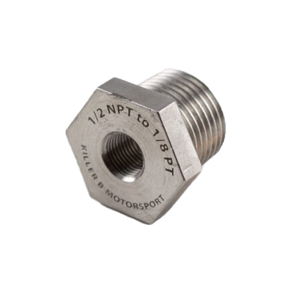 Killer B Oil Temperature Sensor Adapter 1/2NPT to 1/8PT