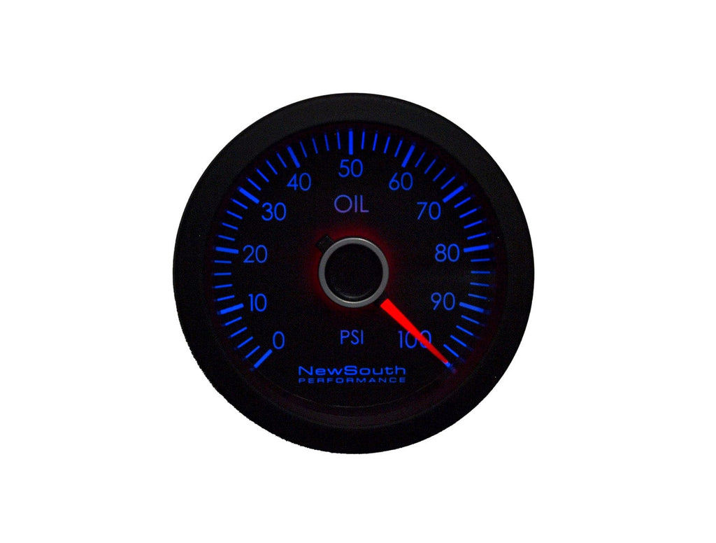 New South Performance Indigo 100 PSI Oil Pressure Gauge | GAU.020 - 0